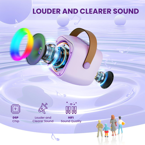 Máquina De Karaoke Beilihart Para Niños Y Adultos Con Micróf