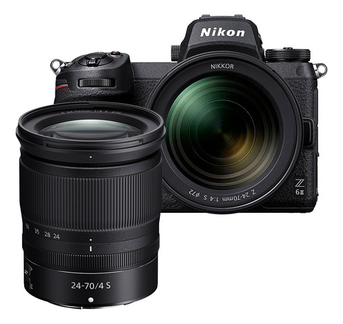 Nikon Kit Z6 Ii + Lente 24-70mm F/4 Sin Espejo Color Negro