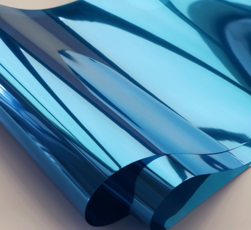 Papel Polarizado Tipo Azul Espejo X 1 Metro