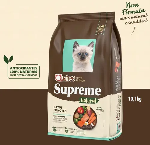Raçao Quatree Supreme Gatos Filhotes 10.1kg