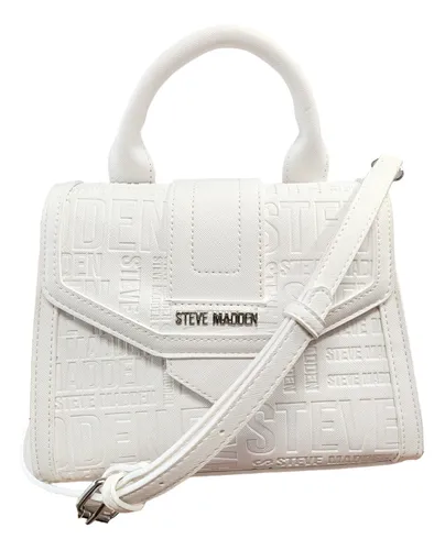 Bolsa steve madden blanca new arrivals