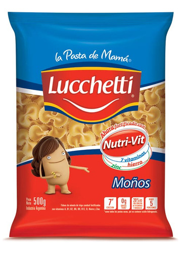 Fideos  Monos 500 Gr Lucchetti