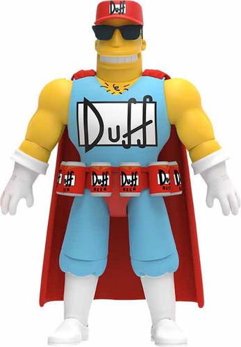 Duffman Los Simpsons Super 7 Ultimates W2 Nuevo Homero Bart