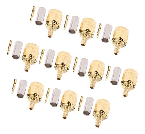 10x Sma Macho Crimp Para Conector Adaptador Rg316 Rg174