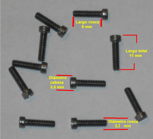 Mini Tornillo De Metal Para Hobbies Y Relojería X50