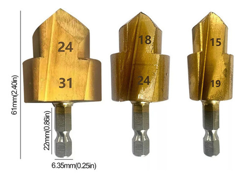 Broca De Elevação Ppr Com Cabo Hexagonal Para Tubos