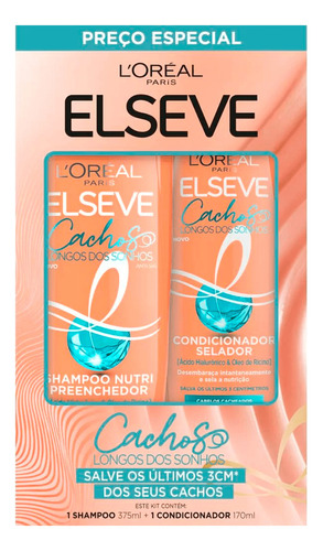  Elseve Kit Shampoo375ml+condicionador170ml Cachos Dos Sonhos