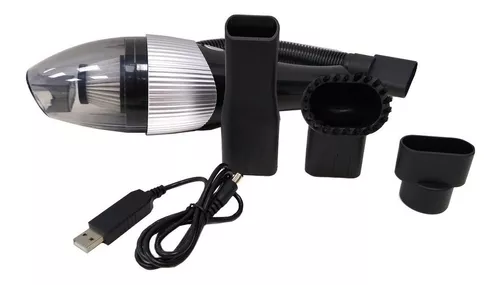 Aspiradora de mano inalámbrica, potente succión de 120 W, con luz LED de  alta potencia 62000 rpm, potente mini aspiradora, color negro