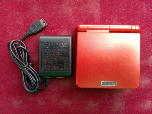 Gameboy Sp ( Ags - 001 ) ( Flame Red ) 80v         _\(^o^)/_