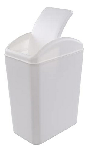 Cubo De Basura De Plástico 4.5 Gal Begale, Blanco