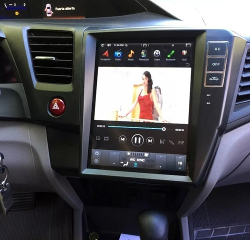 Honda Civic 2013-2015 Tesla Android Wifi Gps Touch Hd Radio