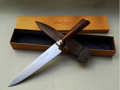 Cuchillo Arbolito 20cm Madera/ Plata Solingen Grabado Incl.