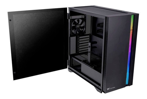 Imagen 2 de 7 de Gabinete Gamer Thermaltake H700 Tg Black 2x120mm Mid Tower