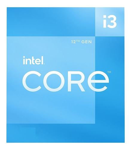 Microprocesador Pc Intel Core I3 12100 12mb Bx8071512100 3.3ghz Socket 1700 4 Núcleos 8 Hilos 12va Generación Socket Fclga1700 Intel Hd Graphics X86-64  Ddr4