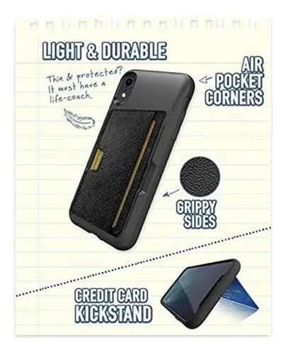 Estuche Smartish Wallet Slayer: Funda Billetera iPhone XR
