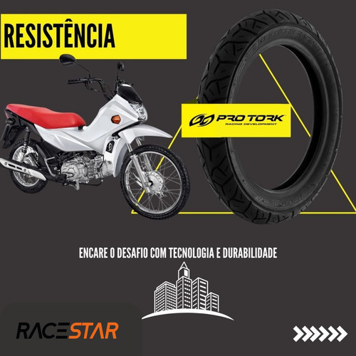 Pneu 80 / 100 - 14 Moto Traseiro Universal Modelo Original