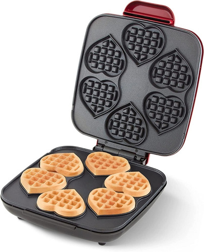 Mini Waffles En Forma De Corazón Waflera