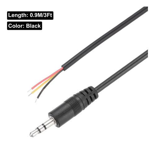 Cabo De Conector De Tomada Masculino Dmiotech 2pcs De 3,5 Mm