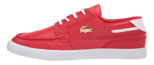 Zapatos lacoste rojos new arrivals