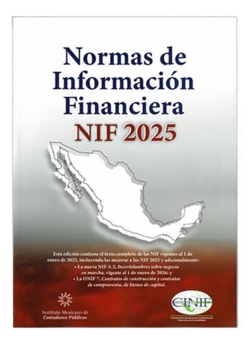 Nif Normas Información Financiera 2025 Estudiantil Imcp