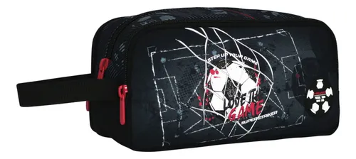 Estuche Grande Atos Futbol Negro Head