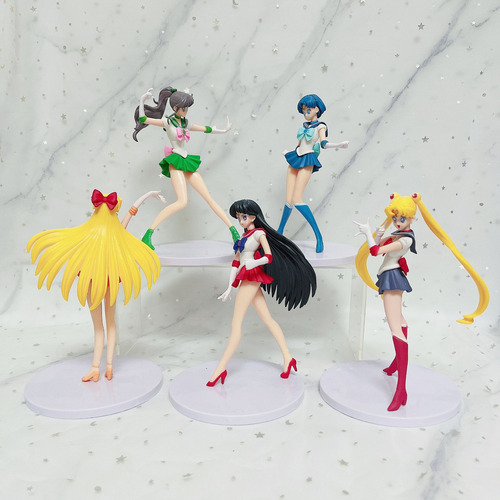 Figura Sailor Moon Modelo 5pcs