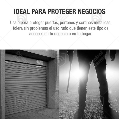 Imagen 3 de 6 de Sensor Detector Cortina Metalica Uso Rudo Inalambrico Magnetico Sistema Alarma Apertura Portones Casa Negocio Oficina