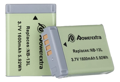 Powerextra - Bateria De Repuesto Para Canon Nb-13l