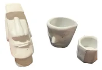 Comprar Figuras Yeso Moái Y Otros Para Pintar De Yeso