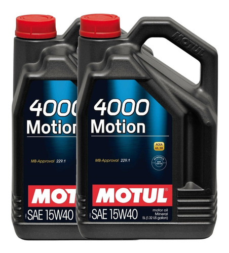 Aceite Motor Auto Motul 4000 15w40 Mineral 10l