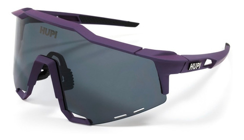 Óculos Ciclismo Bike Hupi Stelvio Proteção Uv Cor Roxo e Preto / Lente Preto