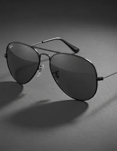 Óculos De Sol Rb3025 Aviador Preto Uv400 Unissex Piloto Preto