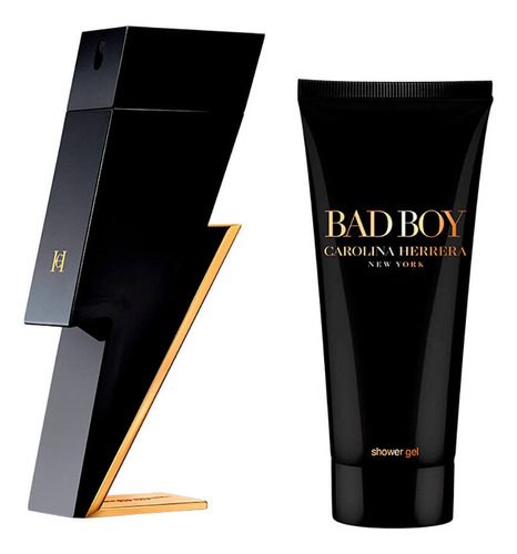 Kit Carolina Herrera Bad Boy Perfume + Gel De Banho