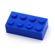 Comprar 40 Bloques Construccion Compatible Lego 4x2 Grueso Azul Oscu