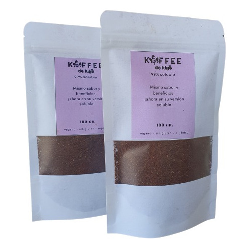 Kit 2 Pz Kaffee De Higo Soluble S/cafeína 100g(sust De Café)