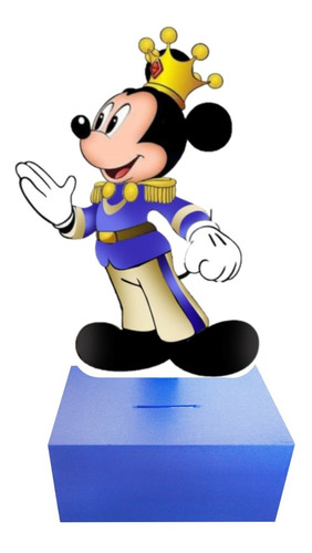Centro De Mesa 15 Alcancias Madera Mickey Mouse Rey