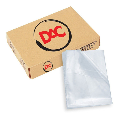 Envelope Plastico 4 Furos Extra Médio Dac - Cx C/ 500