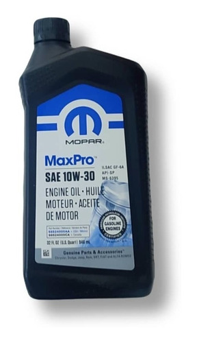 Aceite De Motor 10w30 Mopar