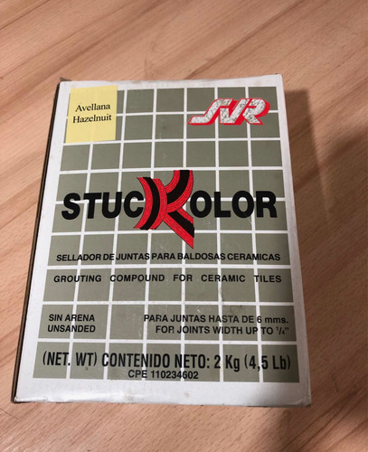 Stuckolor Sellador Cerámica Juntas Color Crema