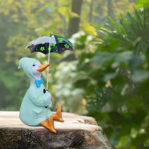 Figura En Miniatura Garden Duck Statue Crafts Diy 1