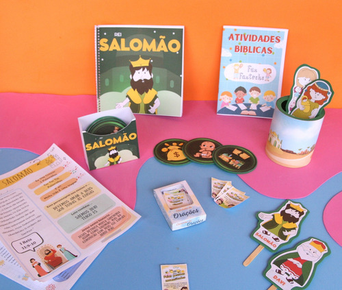 Kit Completo De Recursos Visuais Bíblicos - Salomão
