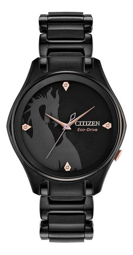 Reloj Citizen Eco-drive Dama Negro Disney Em0595-51w - S022