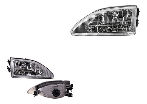 2) Faros Delanteros Depo Mustang Ford 1994-1998