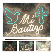Comprar Letreros Luminosos Mi Bautizo,letrero Anuncio Neon Mibautizo