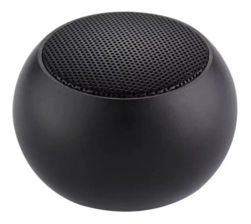 Mini Caixa De Som Metal Bluetooth Speaker Potente Cor Preto Voltagem 110v/220v