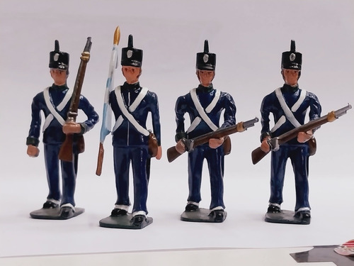 Soldados De Plomo Ejercito De La Independencia 54 Mm O 1/32