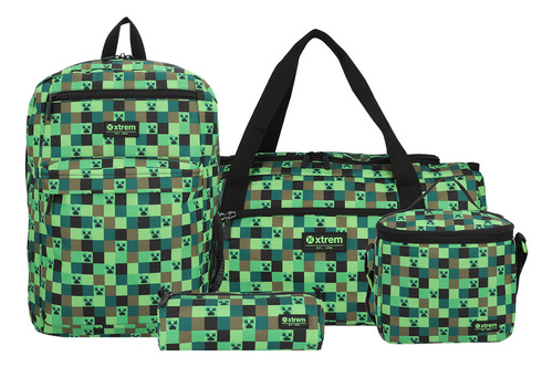 Megapack 2.0 Mochila Niño Xtrem Verde