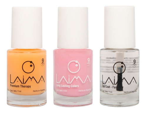 Esmalte Laima Colors Vegano Cruelty Free Celiaco Set X 3 Uni