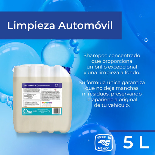 Shampoo Ph Neutro Para Carrocería, Concentrado Ceramicos 1 L