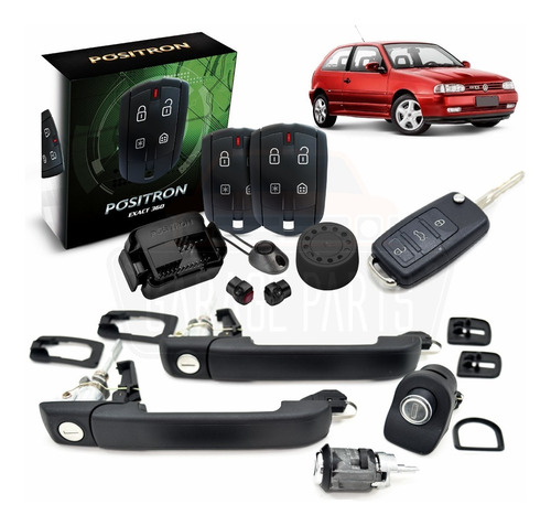 Kit Maçanetas + Alarme Positron Exact 360 + Canivete Gol G2